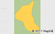Savanna Style Simple Map of Peumo, cropped outside
