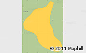 Savanna Style Simple Map of Peumo