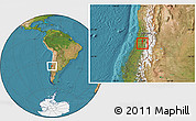 Satellite Location Map of Quinta De Tilcoco