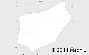 Silver Style Simple Map of Quinta De Tilcoco