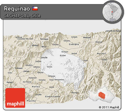 Classic Style 3D Map of Requinao