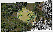 Satellite 3D Map of Requinao, darken