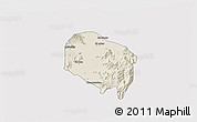Shaded Relief 3D Map of Requinao, cropped outside
