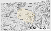 Shaded Relief 3D Map of Requinao, desaturated