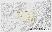 Shaded Relief 3D Map of Requinao, lighten, desaturated