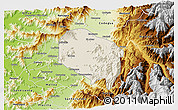 Shaded Relief 3D Map of Requinao, physical outside