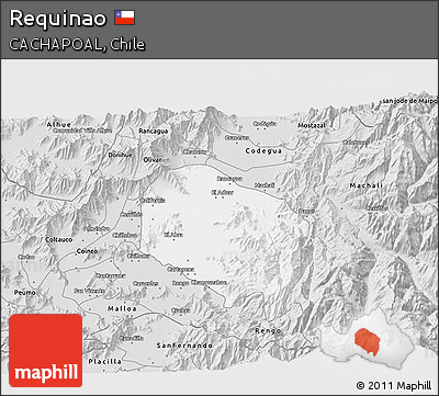 Silver Style 3D Map of Requinao