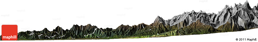Satellite Horizon Map of Requinao, darken