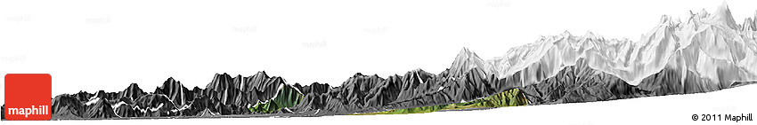 Satellite Horizon Map of Requinao, desaturated