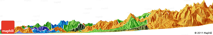 Satellite Horizon Map of Requinao, political outside