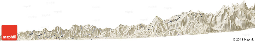 Shaded Relief Horizon Map of Requinao