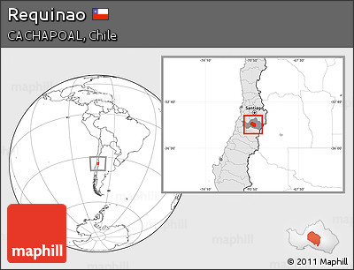 Blank Location Map of Requinao, highlighted country, highlighted parent region