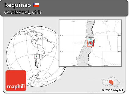 Blank Location Map of Requinao, highlighted country, highlighted parent region