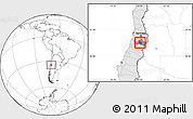 Blank Location Map of Requinao, highlighted country, highlighted parent region