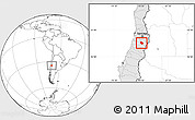 Blank Location Map of Requinao, highlighted country