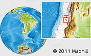 Physical Location Map of Requinao, highlighted country