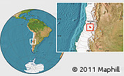 Satellite Location Map of Requinao, highlighted country