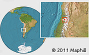 Satellite Location Map of Requinao, highlighted parent region