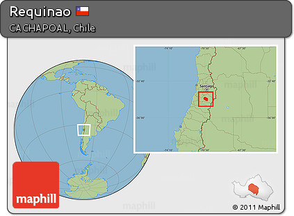 Savanna Style Location Map of Requinao
