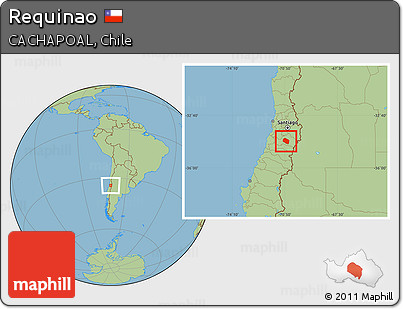 Savanna Style Location Map of Requinao