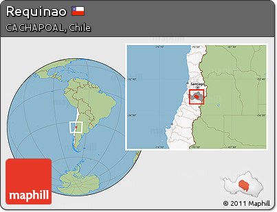 Savanna Style Location Map of Requinao, highlighted country, highlighted parent region