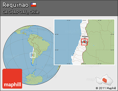 Savanna Style Location Map of Requinao, highlighted country, highlighted parent region