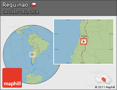 Savanna Style Location Map of Requinao, highlighted parent region