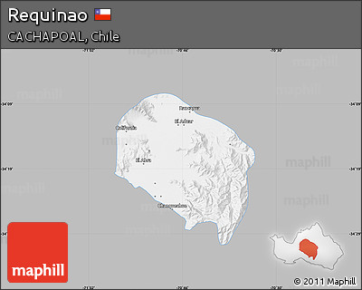 Gray Map of Requinao, single color outside