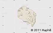 Shaded Relief Map of Requinao, cropped outside