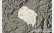Shaded Relief Map of Requinao, darken