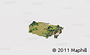 Satellite Panoramic Map of Requinao, cropped outside