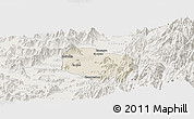 Shaded Relief Panoramic Map of Requinao, lighten