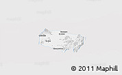 Silver Style Panoramic Map of Requinao, single color outside