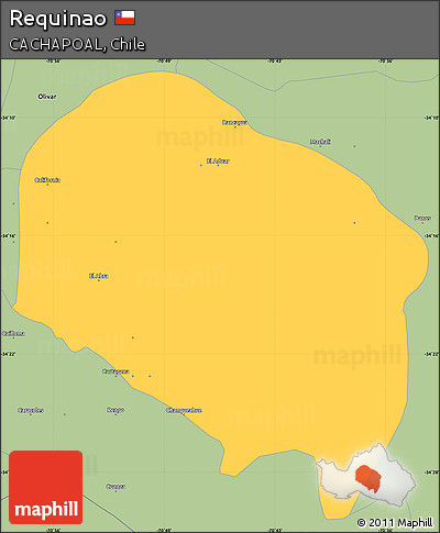 Savanna Style Simple Map of Requinao