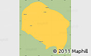 Savanna Style Simple Map of Requinao, single color outside