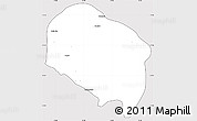 Silver Style Simple Map of Requinao, cropped outside
