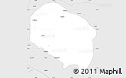 Silver Style Simple Map of Requinao