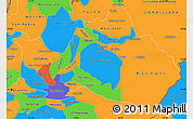 Political Simple Map of CACHAPOAL