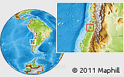 Physical Location Map of La Estrella