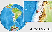 Physical Location Map of CARDENAL CARO, highlighted country