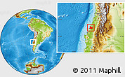 Physical Location Map of CAUQUENES