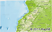 Physical 3D Map of Pelluhue