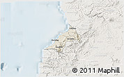 Shaded Relief 3D Map of Pelluhue, lighten
