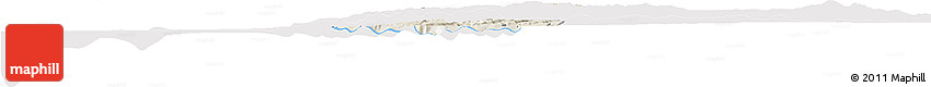 Shaded Relief Horizon Map of Pelluhue, cropped outside Shaded Relief Horizon Map of Pelluhue, cropped outside