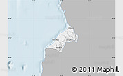 Gray Map of Pelluhue, single color outside