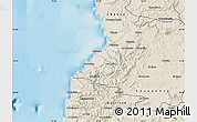 Shaded Relief Map of Pelluhue