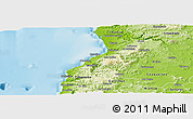 Physical Panoramic Map of Pelluhue