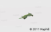 Satellite Panoramic Map of Pelluhue, cropped outside