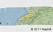 Savanna Style Panoramic Map of Pelluhue