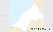 Classic Style Simple Map of Pelluhue